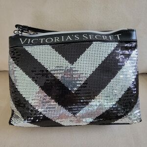 Victoria Secret Sequin Cosmetic Bag / Clutch Purse